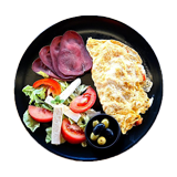 Chicken breast omelette